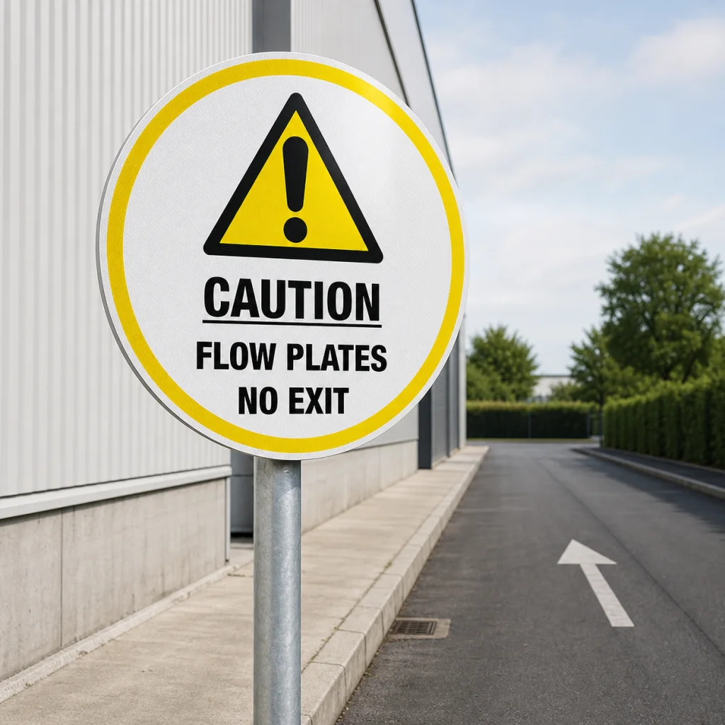 Caution Flow Plates No Entry / No Exit product photograph