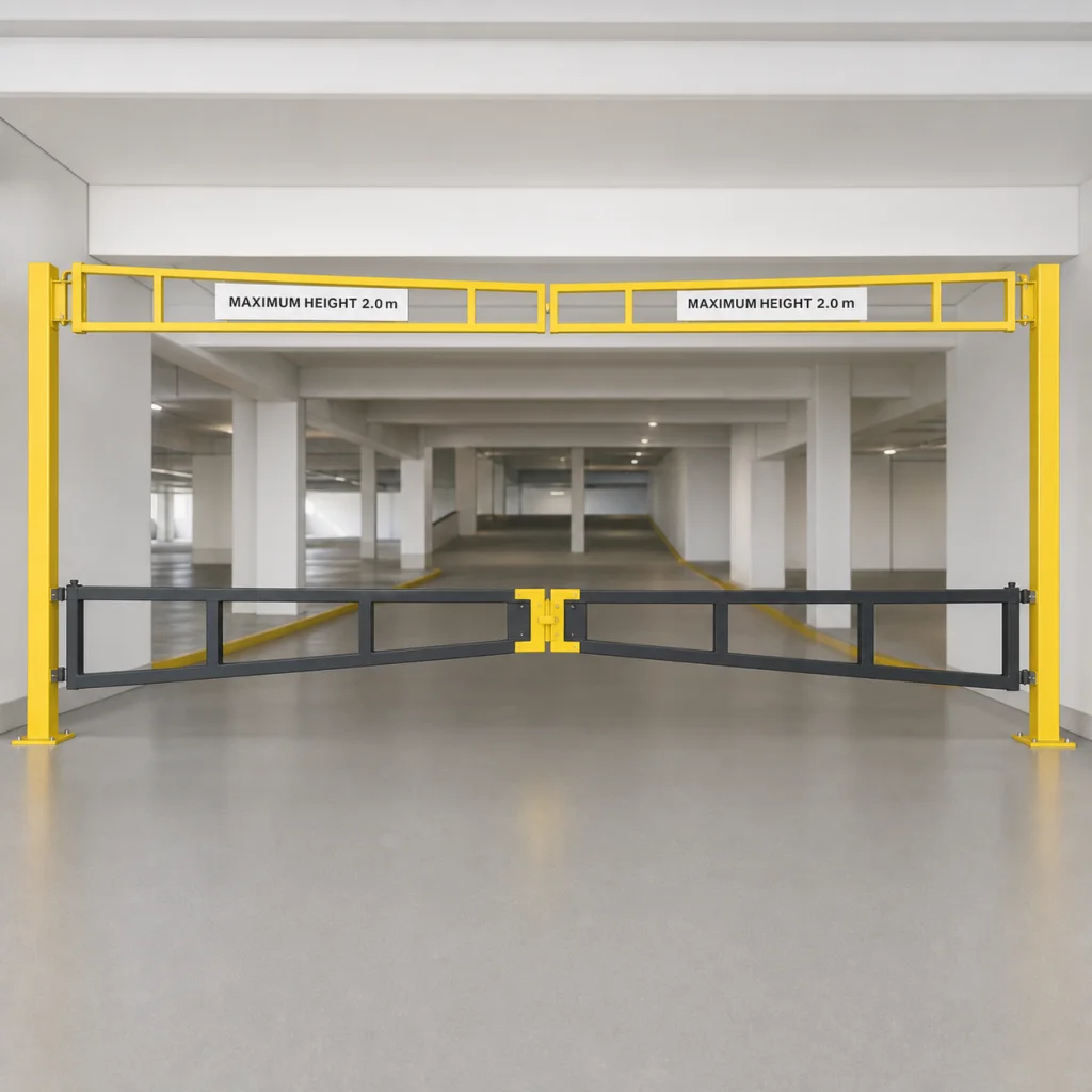Double Leaf Opening Height Barrier (Ladder Style) with Lower Gate product photograph