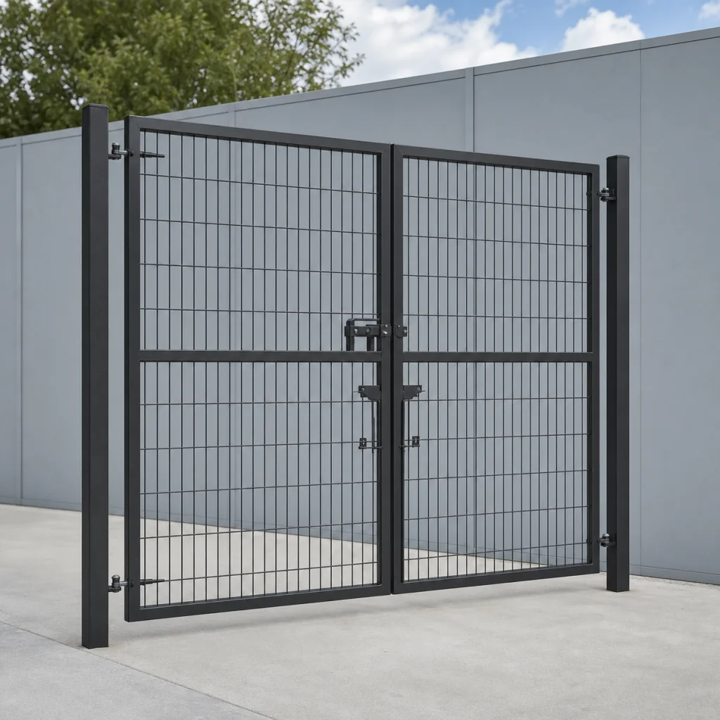 SiteGuard Double Leaf Construction Gate product photograph