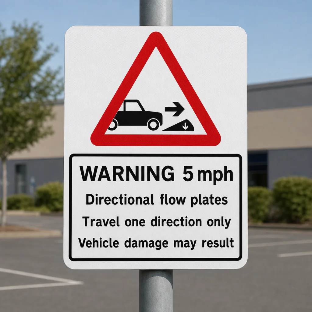 Warning 5mph with Diagram product photograph