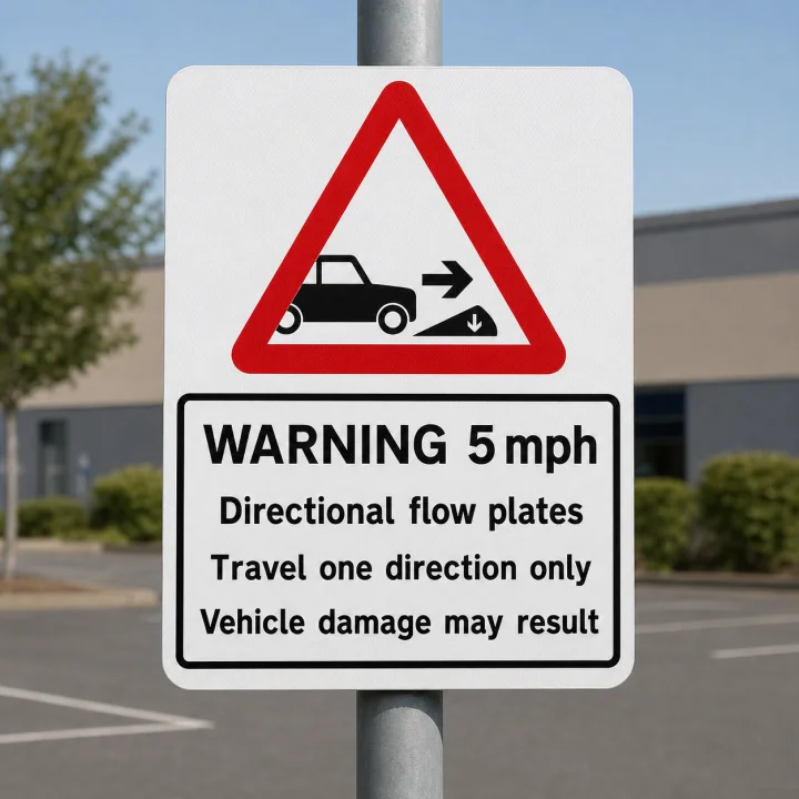 Warning 5mph with Diagram product photograph